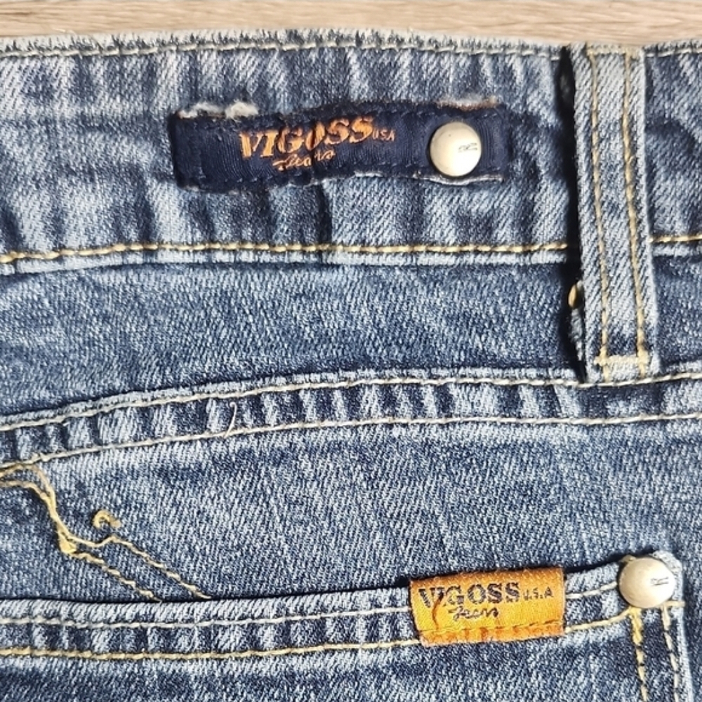 Vigoss Blue Flare Wide Leg Jeans NWOT - Picture 10 of 11